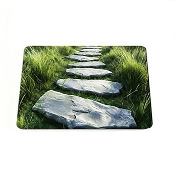 Golden Glow Lily Flower Floor Mat Soft Non-Slip Quick-Dry Printed Design