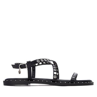 XTI Women's Studded Strappy Sandals 145357