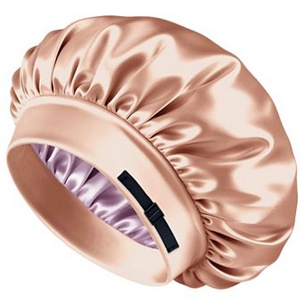 Silk Satin Sleep Cap Adjustable Reversible Double Layered Night Hair Cover