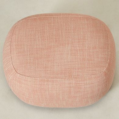 Upholstered Footrest Round Ottoman