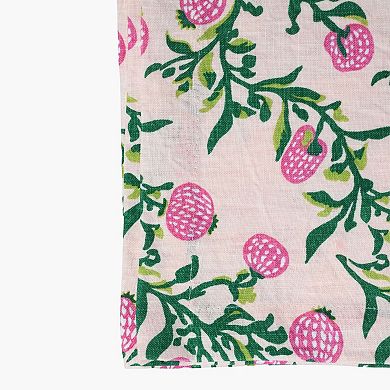 Rasa Pure Linen Hand Printed Table Runner