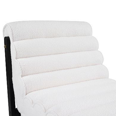 Trikiousd Accent Chair with Solid Wood Frame & Ergonomic Tiered Backrest