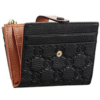 Small Wallets for Women RFID Blocking Slim Bifold PU Leather Women's Wallet with Zipper Coin Purse