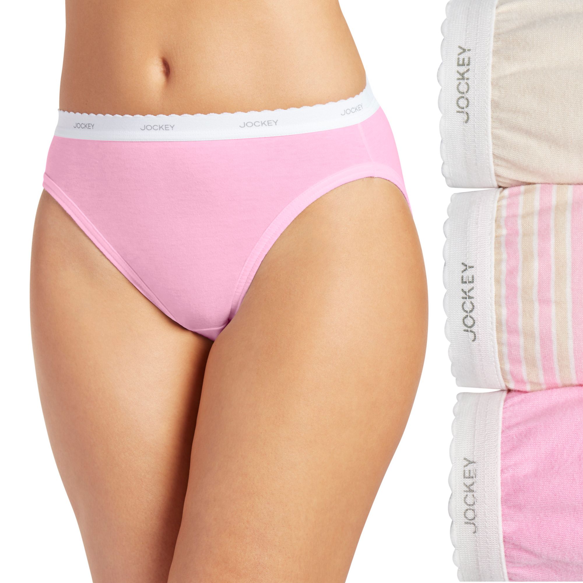 Womens Jockey® Classics 3-pk. French Hi-Cut Panty Set 9481, Cosmetic