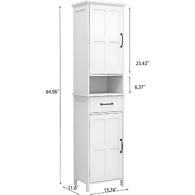 Sideboard Storage Cabinet with Textured Door, Compact Freestanding Design