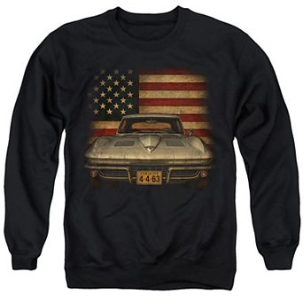 Men's Chevrolet Corvette USA Flag Sweatshirt