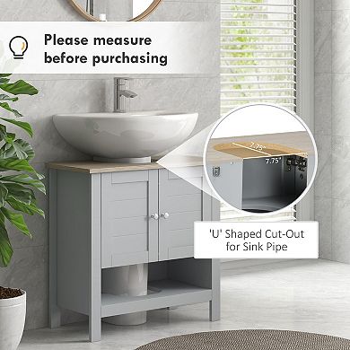 Under Sink Storage Organizer Cabinet for Bathroom, Space Saving Design