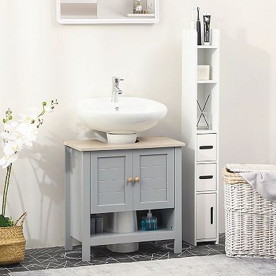 Under Sink Storage Organizer Cabinet for Bathroom, Space Saving Design