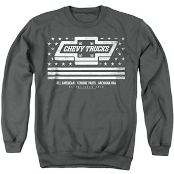 Men's Chevrolet Trucks USA Flag Sweatshirt