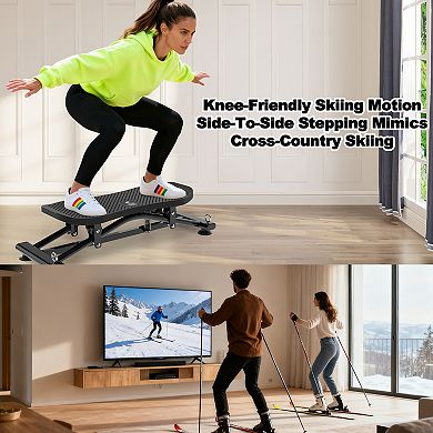 KWPZQEB Indoor Skiing Fitness Equipment for Home Gym, Sliding Ski Simulator