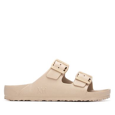 XTI Women's Footbed Rubber Double Strap Sandals 145138