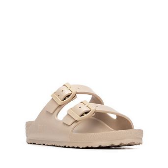 XTI Women's Footbed Rubber Double Strap Sandals 145138