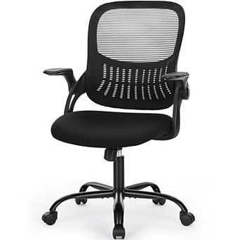 YIORTWO Mid-Back Mesh Office Chair Adjustable Swivel Desk Chair with Lumbar Support Home Office