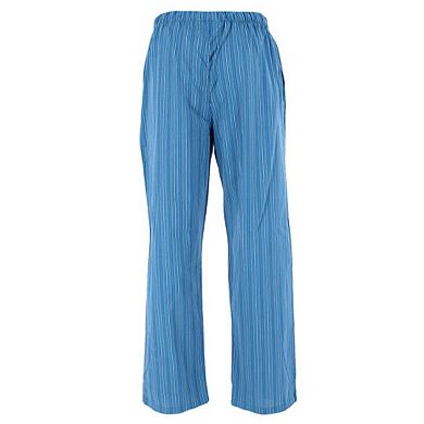 CTM Men's Cotton Poplin Striped Pajama Pants