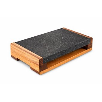 Nutrichef Cooking Stone Grill Set - Hot Lava Rock