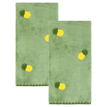2 Pack Absorbent Quick Dry Hand Towels Cute Fruit Embroidered Decorative Bathroom Towels 13" x 29"