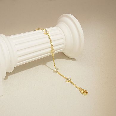 Clover CZ Bracelet, Lucky Hypoallergenic Gift