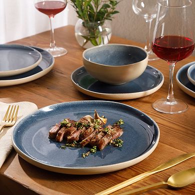 Gibson Elite Manila Bay 12pc Stoneware Dinnerware Set
