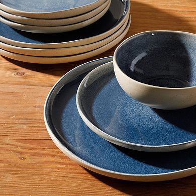 Gibson Elite Manila Bay 12pc Stoneware Dinnerware Set