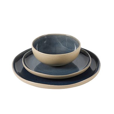 Gibson Elite Manila Bay 12pc Stoneware Dinnerware Set