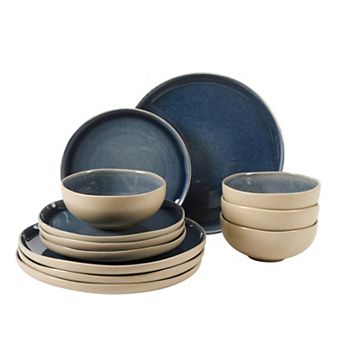 Gibson Elite Manila Bay 12 pc Stoneware Dinnerware Set