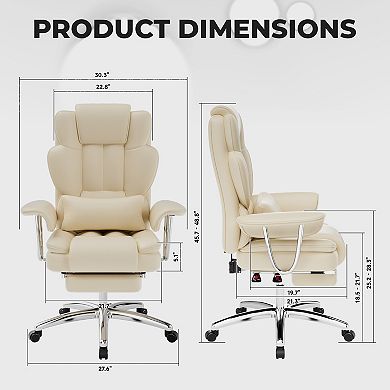 Executive Office Chair with Footrest