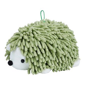 1 Pack Cute Animal Chenille Hanging Hand Towel, Absorbent Soft Bathroom Towel for Kitchen 6" x 10"