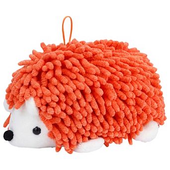 1 Pack Cute Animal Chenille Hanging Hand Towel, Absorbent Soft Bathroom Towel for Kitchen 6" x 10"