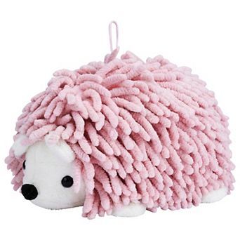 1 Pack Cute Animal Chenille Hanging Hand Towel, Absorbent Soft Bathroom Towel for Kitchen 6" x 10"