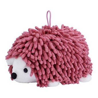 1 Pack Cute Animal Chenille Hanging Hand Towel, Absorbent Soft Bathroom Towel for Kitchen 6" x 10"