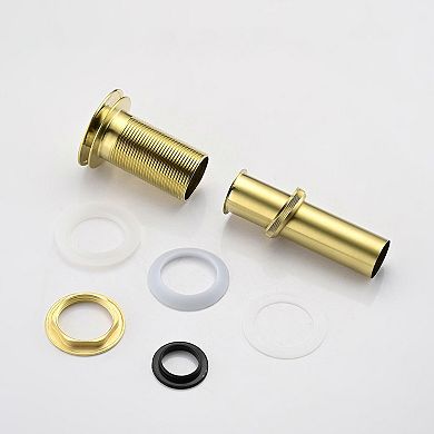 Pop-Up Sink Drain with Press-to-Open Stopper for Bathroom, Kitchen, Laundry