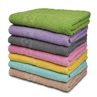 7pack Bath Towels Ultra Soft Cotton Large Towels- Highly Absorbent For Bathroom Pool Gym Hotel Use