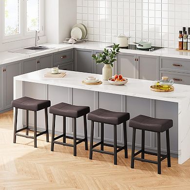 24" Counter-Height Bar Stools Set Of 4
