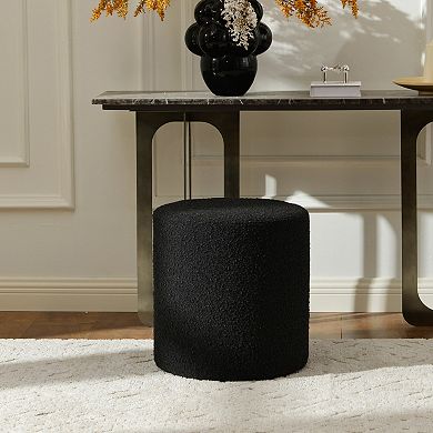 Modern Round Upholstered Ottoman
