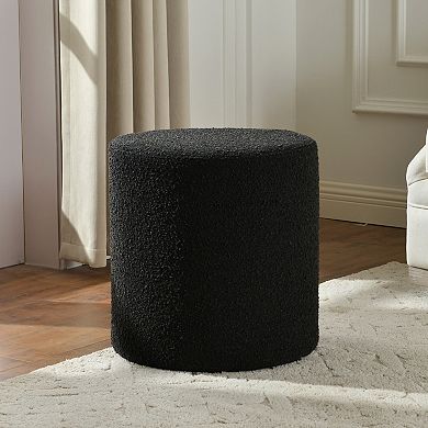 Modern Round Upholstered Ottoman