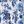 White Blue Floral