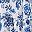 White Blue Floral