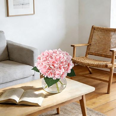 5 Stem Lifelike Hydrangea Silk Flowers for Home/Wedding