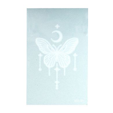 Personalized Butterfly Temporary Tatto White 10 Pcs