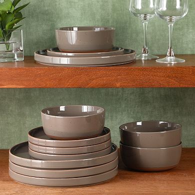 Gibson Elite Northrock 12pc Stoneware Dinnerware Set