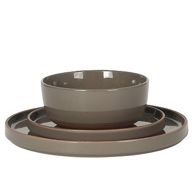 Gibson Elite Northrock 12pc Stoneware Dinnerware Set