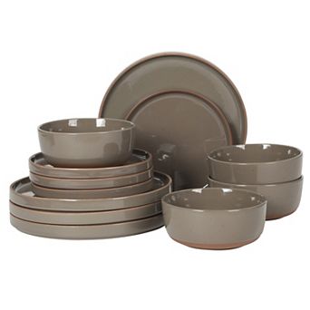 Gibson Elite Northrock 12 pc Stoneware Dinnerware Set