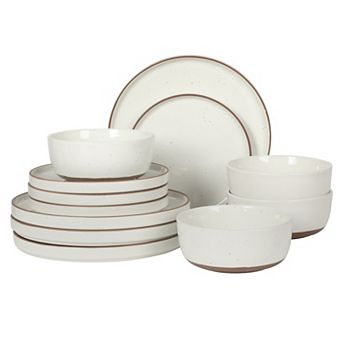 Gibson Elite Northrock 12 pc Stoneware Dinnerware Set