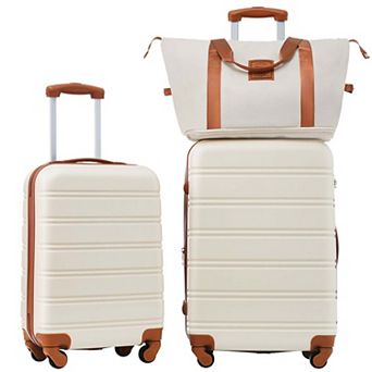 Hardshell Luggage Set 2 pc Spinner Suitcases with Bag TSA Lock Lightweight