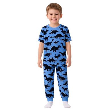 Kids Boy Short Sleeves Pajamas Set Snug Fit Soft & Comfortable Sleepwear Sets