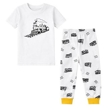 Kids Boy Short Sleeves Pajamas Set Snug Fit Soft & Comfortable Sleepwear Sets