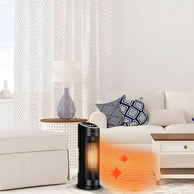 1500W Portable PTC Ceramic Space Heater With Oscillation And LED Display