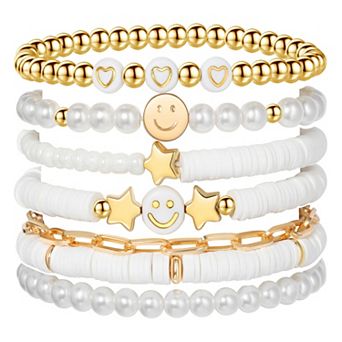 Preppy-Style Bracelet Set