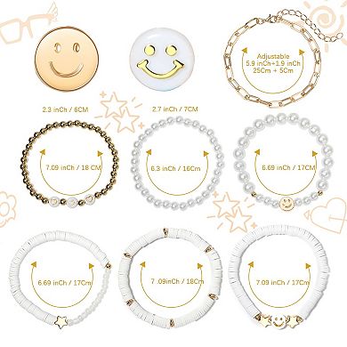 Preppy-Style Bracelet Set