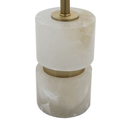 Ipori Alabaster Metal Buffet Lamp